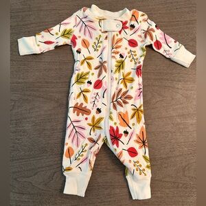 Hanna Andersson Baby Zip Sleeper In Organic Cotton, size 0-3 months